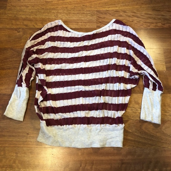 red and white Striped Sweater - Picture 4 of 4